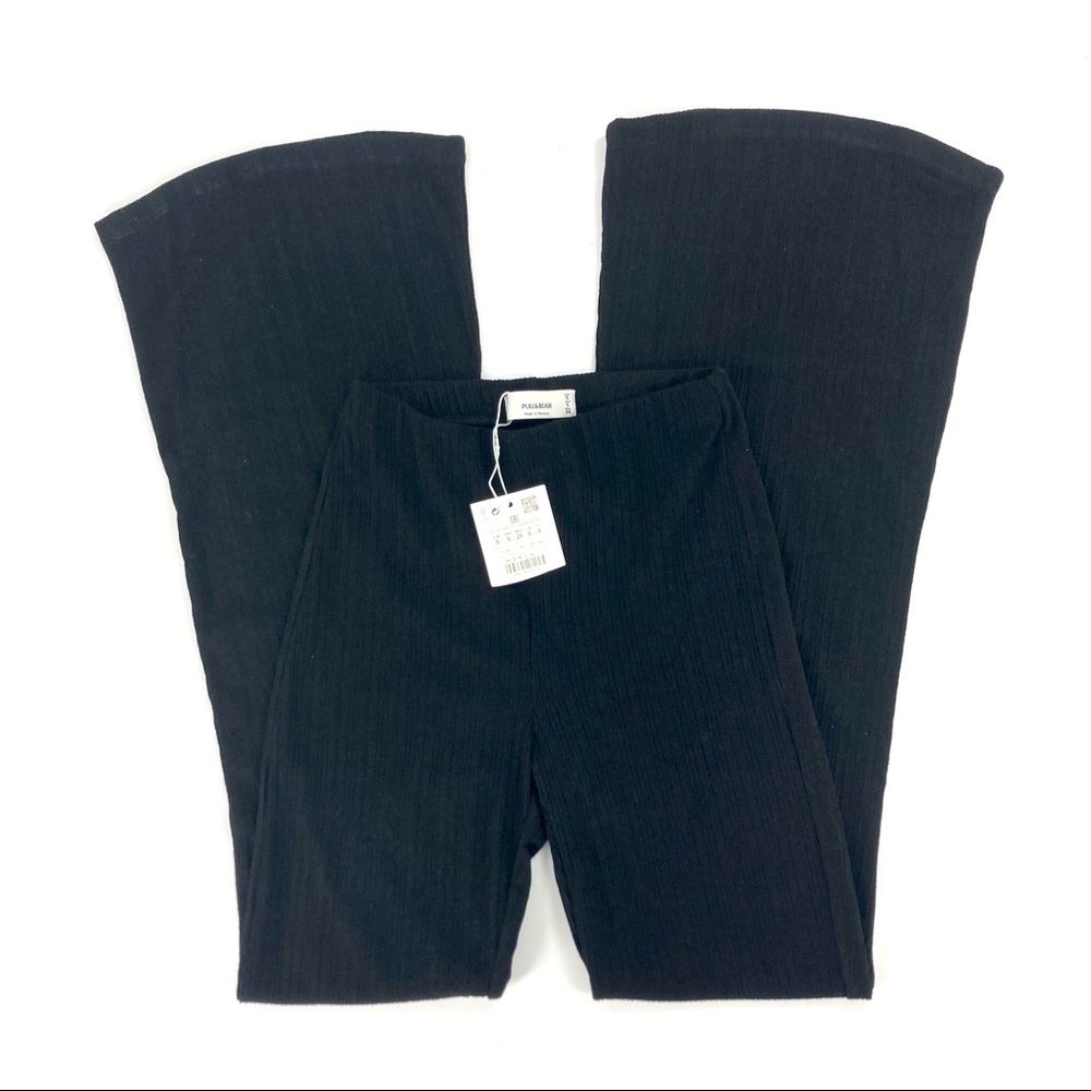 pull&bear ribbed flare pants